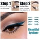 thumbnail image 4 of Adhesivos de párpado con efecto brillante en azul, 5 pares (10 piezas) para un maquillaje natural y atractivo. Ideal para uso diario, fiestas y actuaciones., 4 of 7