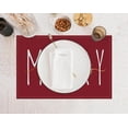 thumbnail image 2 of Merry Christmas Gold Placemats 12x18 Inch Set of 4 Xmas Winter Holiday Place Mats for Home Party Kitchen Dining Table Decorations, 2 of 5