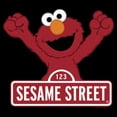 thumbnail image 2 of Men's Sesame Street Elmo Red Logo Sign  Graphic T-Shirt, 2 of 5