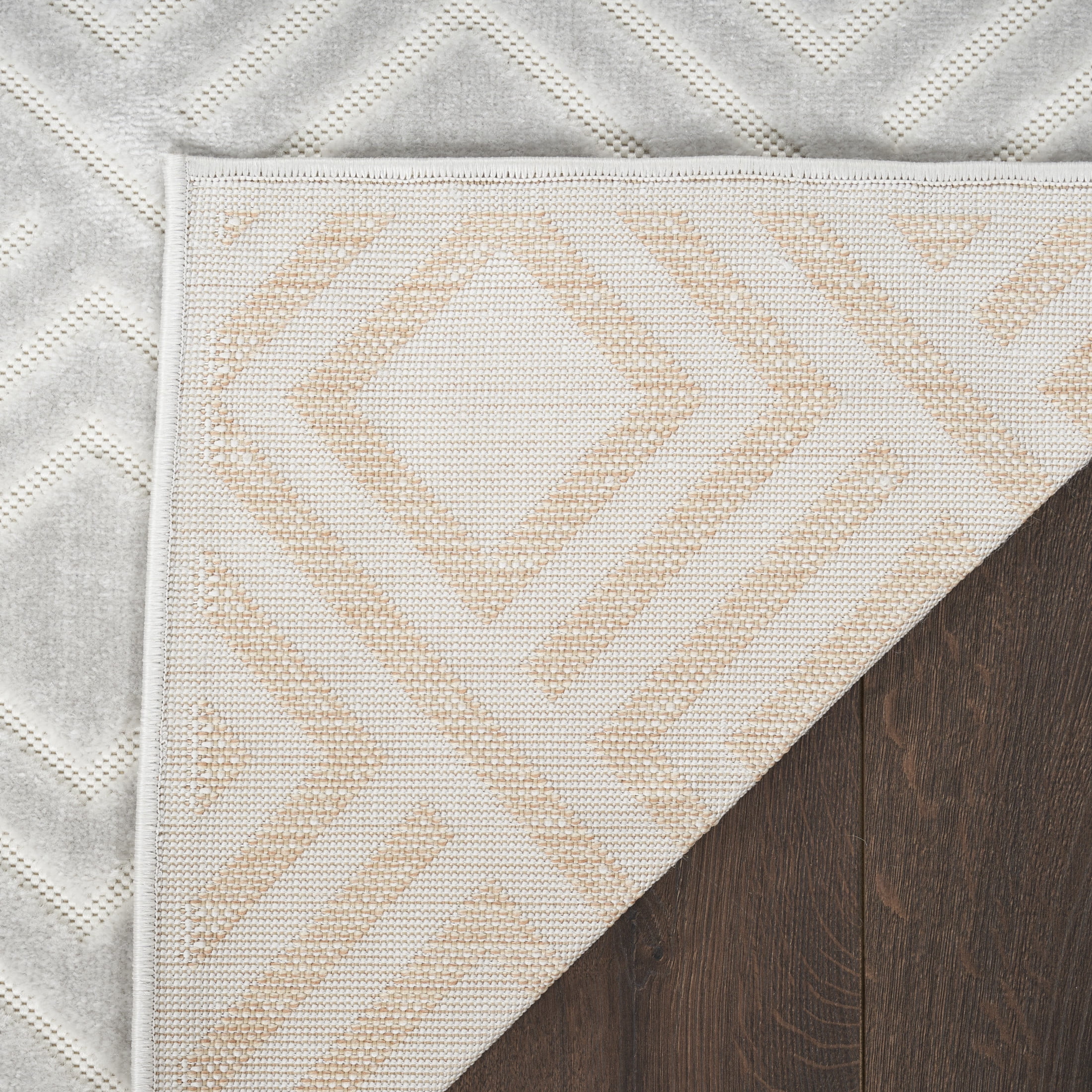 Nourison Casual 9'2" x 12' Light Grey Modern Indoor Rug