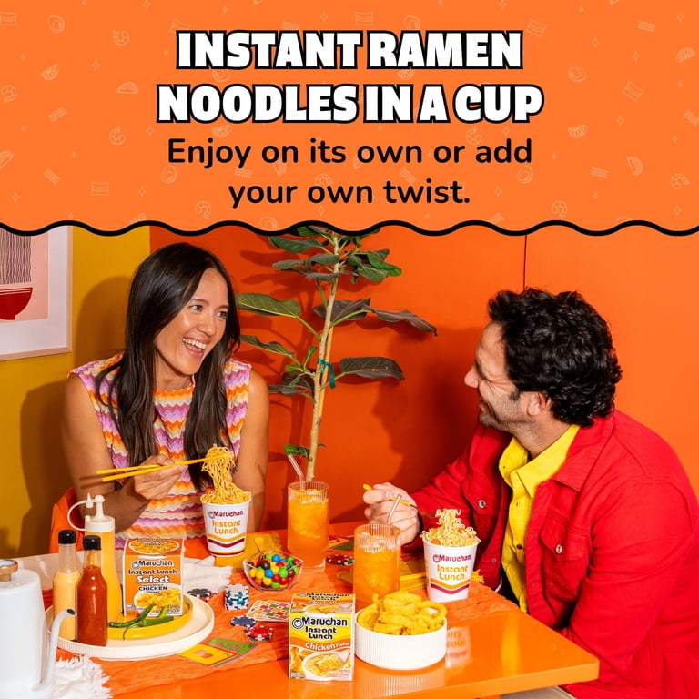 Maruchan, Instant Lunch Ramen Noodles, 2.25 oz Cup, Chicken Flavor