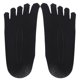 thumbnail image 1 of Par de calcetines náuticos para mujer de cinco de de Footsie Low Cut Black/Nude Zulema Toes Calcetines, 1 of 8