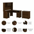 thumbnail image 3 of Cabot L Desk with Hutch & File Cabinet in Modern Walnut - Engineered Wood, 3 of 8