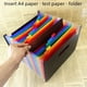 thumbnail image 1 of Bolsa de datos para documentos de prueba de color, carpeta de PP de 24 capas y 37 capas, para oficina de estudiantes, estante de acabado de escritorio, 1 of 1