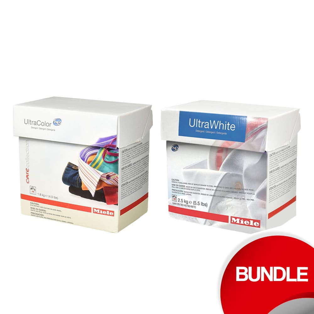 Miele Powder Detergent Bundle Ultra Color and Ultra White 48 Loads