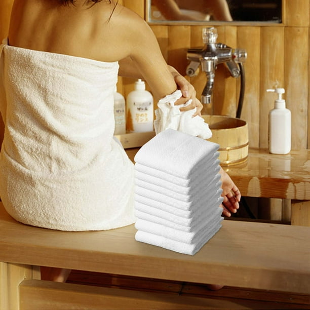 Toallas de mano económicas de mezcla de algodón blanco de 16 x 27 pulgadas, para salón, gimnasio, hotel, súper uso, absorbente, mejor para cocina, limpieza, uso doméstico (paquete de 60 unidades Toallas de mano económicas de mezcla de algodón blanco de 16 x 27 pulgadas, para salón, gimnasio, hotel, súper uso, absorbente, mejor para cocina, limpieza, uso doméstico (paquete de 60 unidades
