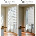 thumbnail image 4 of SUNOFF Zebra Blinds – Cordless & Custom Size Dual-Layer Shades, Modern & Safe Design for Home or Office!69" W x 72" H, White, 4 of 4