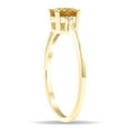 thumbnail image 2 of SZUL Women's Oval Shaped Citrine and Diamond Classic Band in 10K Yellow Gold, 2 of 5