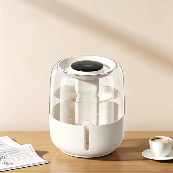 Arsvita 6.8L Top Fill Ultrasonic Cool Mist Humidifier, Quiet 3 Mist Mode Humidity Sensor Mist Maker with Night Light, 20H Runtime for Large Bedroom Nursery Plants