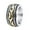 Gold, variant on Vintage Mens Stainless Steel Domineering Totem Circle Ring Size 7-15-10-Silver
