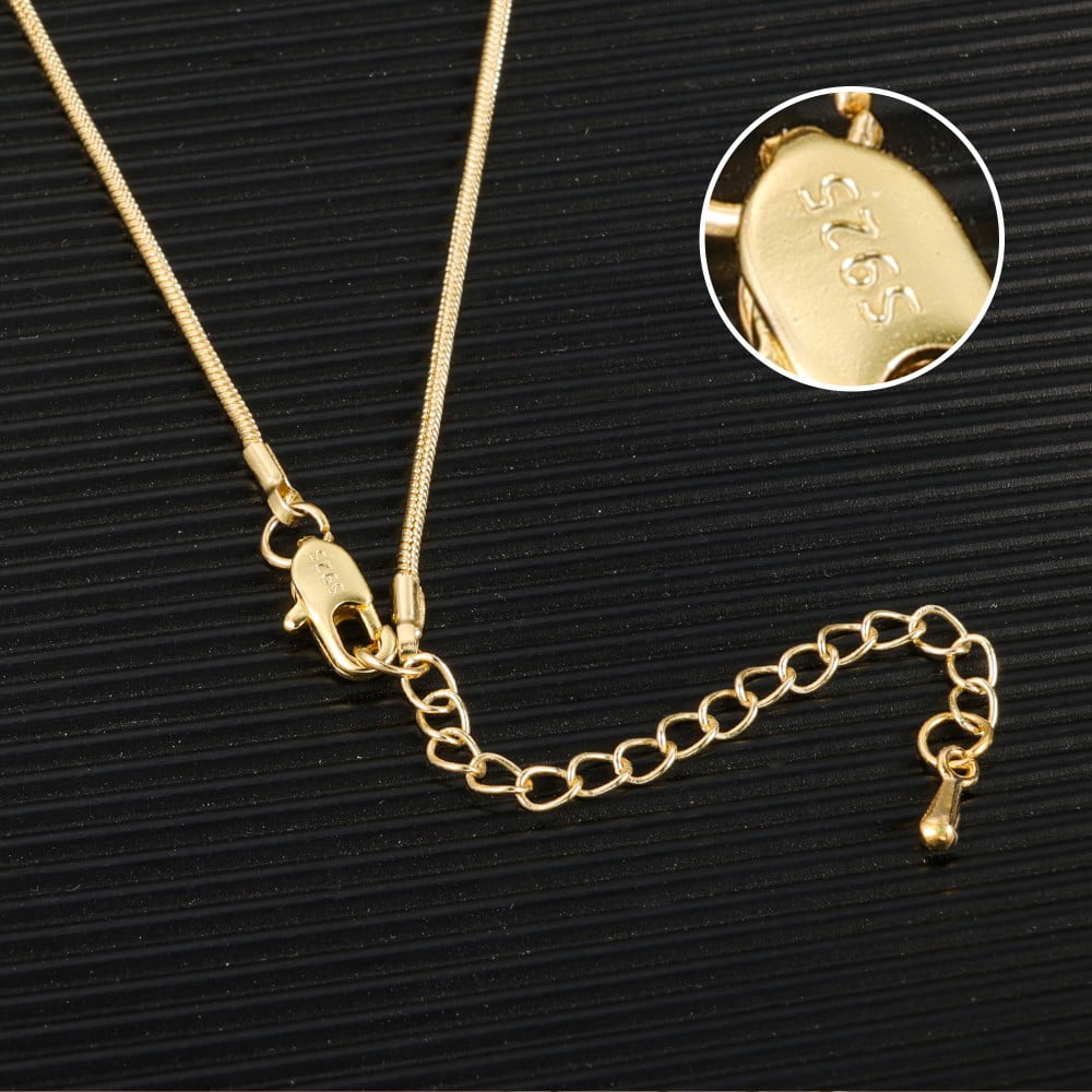 Lancharmed 14K Gold Plated Square Clasp 8 Open Jump Rings 10 Necklace Jewellery Clasp Necklace Extenders for Women Women Gifts