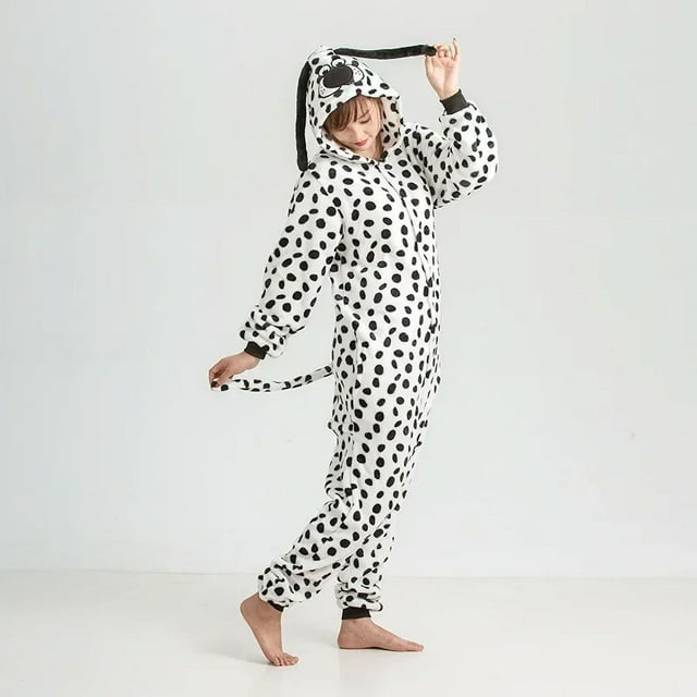 Pyjama d'Hiver Familial une Pièce Zebra avec Deux Oreilles Rondes Roses Polyester Chaud Ajusté et Confortable Vêtements de Nuit Cosplay RWJDXD