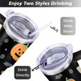 thumbnail image 5 of Halloween Pumpkin 40 oz Tumbler with Handle Rust Resistant Travel Mug Decorative Cafe Tumblers for Home Office Supplies Camping Outdoor, 5 of 7