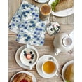 thumbnail image 4 of Navy Blue Roses Kitchen Dish Towels for Drying Dishes Set of 3, Spring Floral Elegant Pastoral Botanical Waffle Weave Microfiber Hand Tea Bathroom Towels Quick Dry & Absorbent Towel 15.7x23.6, 4 of 7