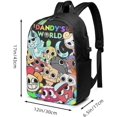 thumbnail image 4 of Dandy'S World Unisex Sports Bag, Backpack for Shopping Beautiful Work Backpack Notebook Bag for Men and Women, 4 of 6