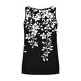 thumbnail image 5 of Jinhomg Floral Tank Top for Women 2026 Summer Sleeveless Shirts Dressy Casual Pleated Blouses Black M, 5 of 6