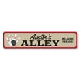 thumbnail image 2 of Bowling Alley Name Novelty Decor, Metal Wall Sign - 4x18 Inches, 2 of 4