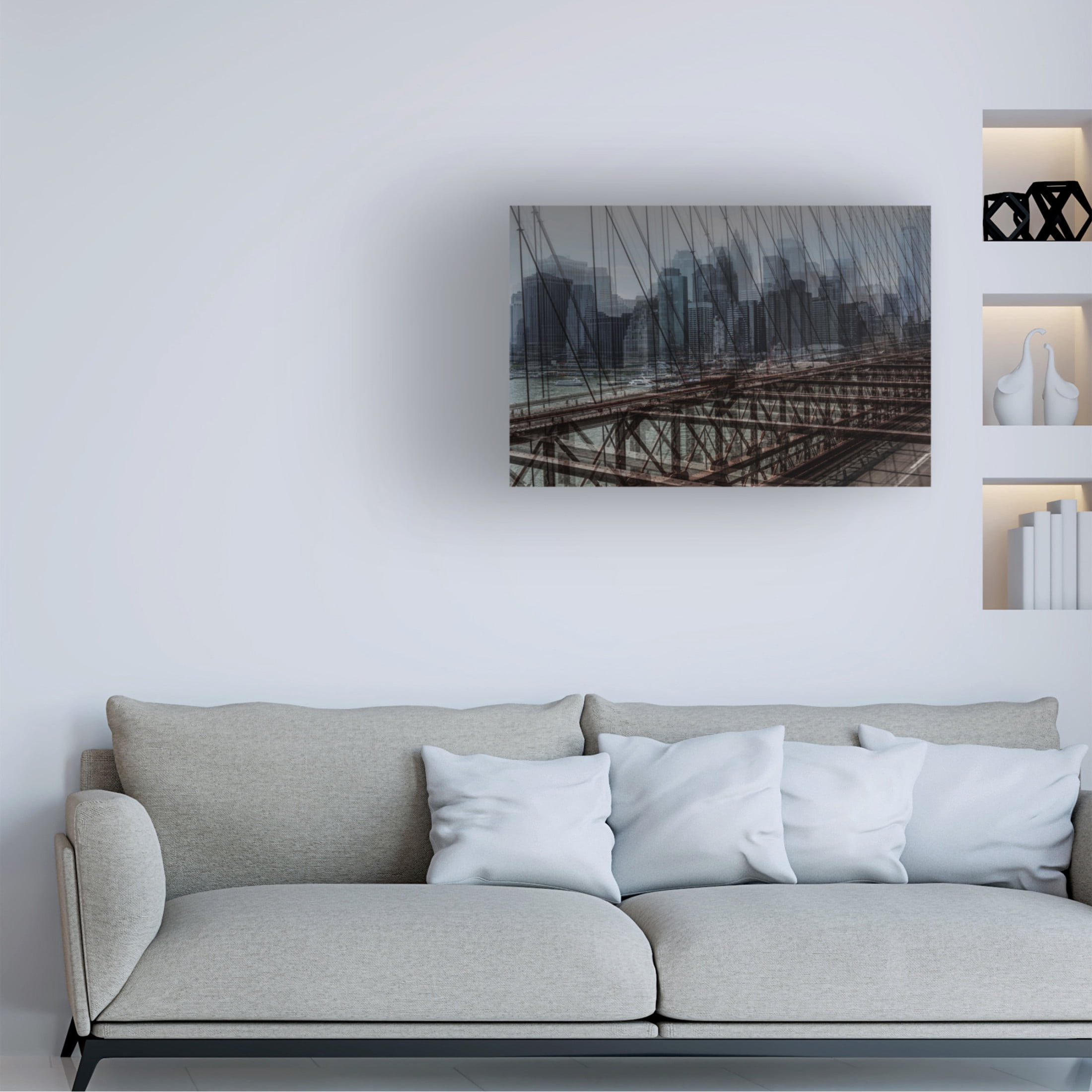 Canvas Wall Art - Massimo Della Latta 'Nyc 6' Wall Art for Living Room, Bedroom, or Office Décor by Trademark Fine Art - 19 x 12 Inches