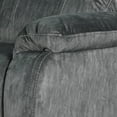 thumbnail image 2 of Benjara BM219489 Contemporary Fabric Upholstered Glider Recliner with Stitched Details, Gray, 2 of 3