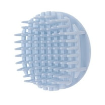 Unique Bargains Handle Hollow Hair Shampoo Brush for Scalp Massage Blue