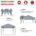 thumbnail image 3 of ABCCANOPY 10' x 10' Gray Outdoor Pop up Canopy Tent Camping Sun Shelter-Series, 3 of 7