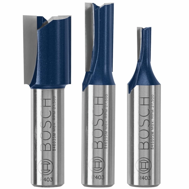 Juego de brocas fresadoras Bosch RBS024SXW de 3 piezas con punta de carburo