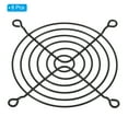 thumbnail image 3 of Unique Bargains 90mm Fan Finger Grill Metal Grill Protector Guard Fan Protective Cover 8 Pack, 3 of 6