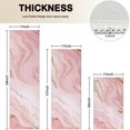 thumbnail image 4 of Pink Gold Marble Pattern Kitchen Rugs Sets Of 3,Kitchen Runner Rugs Non Skid Washable,Decorative Kitchen Floor Mats for Kitchen,Sink,Laundry,17"x30"+ 17"x47" + 17"x59", 4 of 6