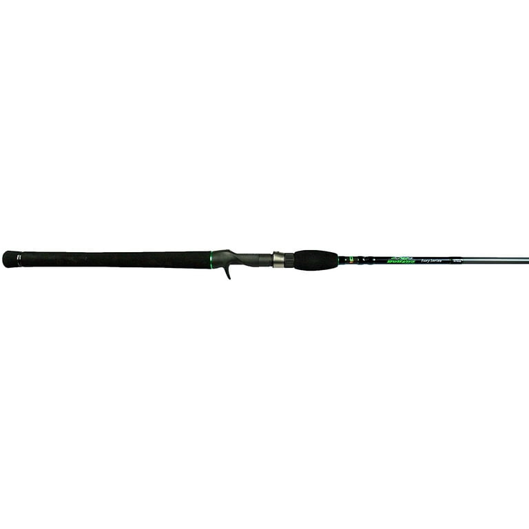 Dobyns Rods Fury Series Heavy Power Fast Action Spinning Fishing Rod, 7'3  Blk 