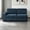 Blue + Plywood + Solid Wood + Contemporary + Modern-2, variant on AUU Modern Blue Single-Arm 2-Seater Sofa Bed with Pull-Out Sleeper – Chenille Upholstered Convertible Couch, Solid Wood Frame for Living Room, Apartment, or Office
