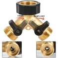 thumbnail image 1 of Grifo doble para lavadora, dispensador en Y de 2 vías, 6 pulgadas, para conectar 2 electrodomésticos, 1 of 5