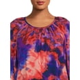 thumbnail image 4 of Terra & Sky Women's Plus Size Balloon Sleeve Top, 4 of 5