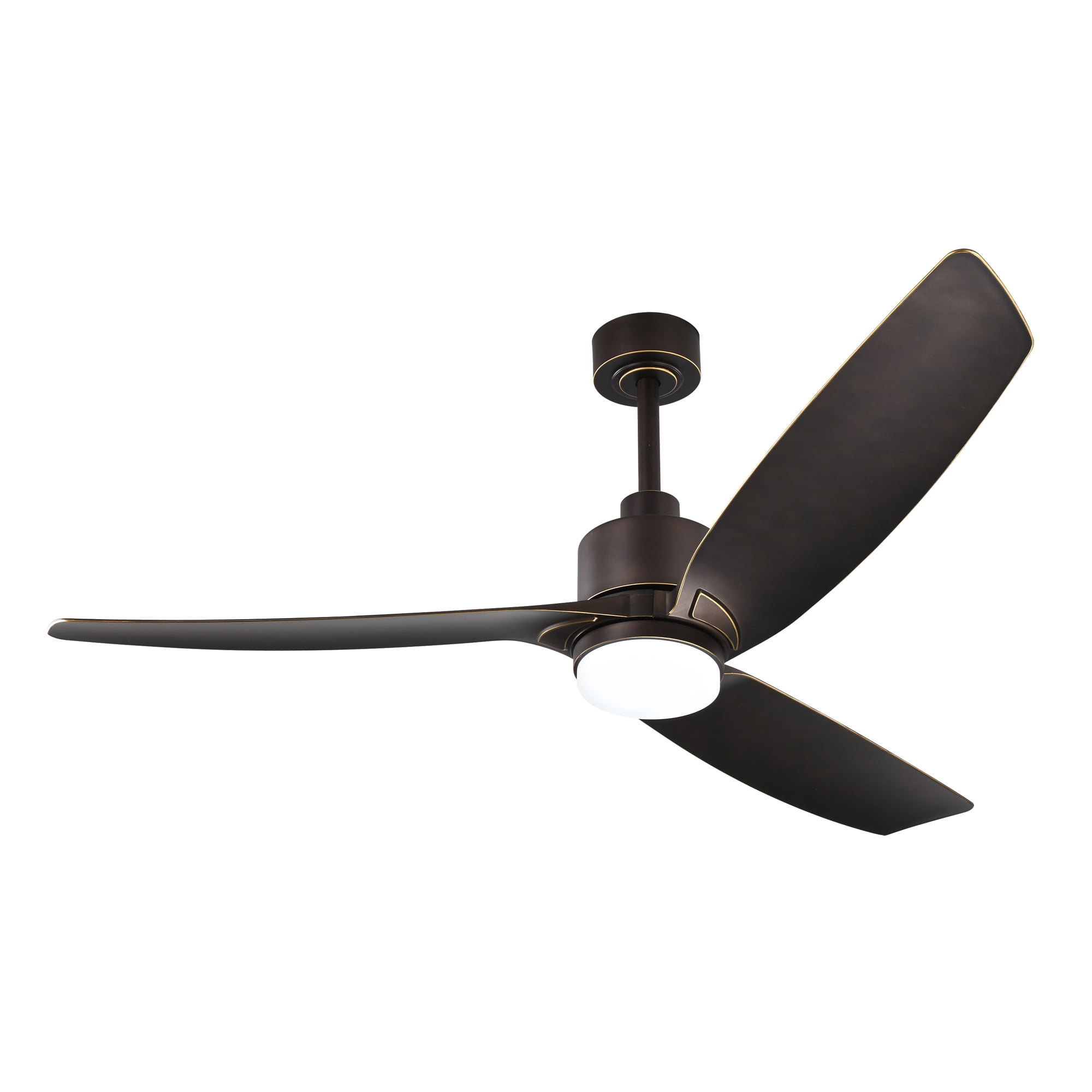 Heshor 56 in. 1-Light Indoor Oil-Rubbed Bronze Finish Ceiling Fan with Light Kit