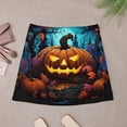 thumbnail image 3 of Halloween Pumpkins Skirt Women The Great Pumpkin Trendy Mini Skirts High-waisted Print Str, 3 of 7