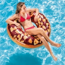 Intex Inflatable Nutty Chocolate Donut Pool Tube, 45"