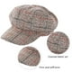 thumbnail image 5 of Boinas para mujer Gorro de lana a cuadros Gorra de repartidor de periódicos para mujer Boina para mujer Gorro de repartidor de periódicos Gorra de lana francesa Clásica Otoño Primavera, 5 of 6
