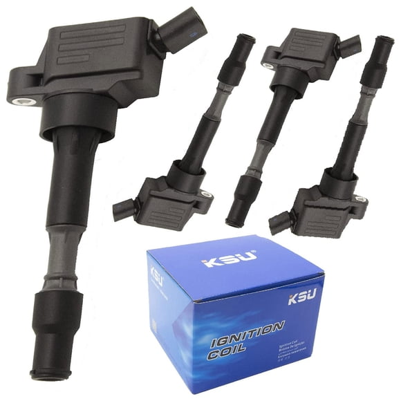 KSU Ignition Coil, Compatible with Select Hyundai & Kia Models (4 Pack)