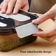 thumbnail image 2 of Fiambrera Bento con cuchara, caja de almacenamiento de alimentos de plástico con 3 compartimentos, 2 of 6