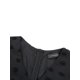thumbnail image 5 of SAYOO , vestido de chifón de verano para mujer, vestido informal de media manga con cuello en V y estampado de puntos de Color sólido para fiesta SAYOO  Moda, 5 of 9