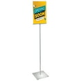 thumbnail image 3 of 11"W x 17"H Pedestal Two-Sided Sign Holder Stand on Square Metal Base, 3 of 5