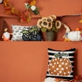 thumbnail image 3 of Fall Pillow Covers 12x20 Inch Fall Thanksgiving Gray Polka dots Blue Pumpkins Lumbar Pillow Covers Polyester Fall Decoration for Home Couch YZT-074A12, 3 of 6