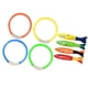 thumbnail image 5 of 8 anillos de buceo con forma de pez, juguetes submarinos, divertidos y coloridos, juego de plomadas para piscina. 125x35 cm, 5 of 9