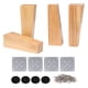 thumbnail image 1 of 4 patas de madera para sofá de bricolaje para el hogar, para oficina, 40 x 60 x 180 mm, 1 of 1