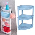 thumbnail image 2 of kurtrusly Bathroom Storage Rack Free Standing 3 Layer for Office Kitchen blue small, 2 of 8