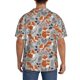 thumbnail image 3 of Balery Vintage Blue Fox Family A Camisa Casual de Manga Corta con Botones para Hombre, Texturizada, Estilo Cubano, para Playa, Verano-Medium, 3 of 5