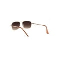 thumbnail image 4 of Mens Air Force Classic 90s Narrow Racer Pilots Sunglasses Gold Brown, 4 of 4
