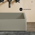 thumbnail image 4 of Lisse 15.5" Concrete Square Vessel Sink in Matte Taupe, 4 of 8