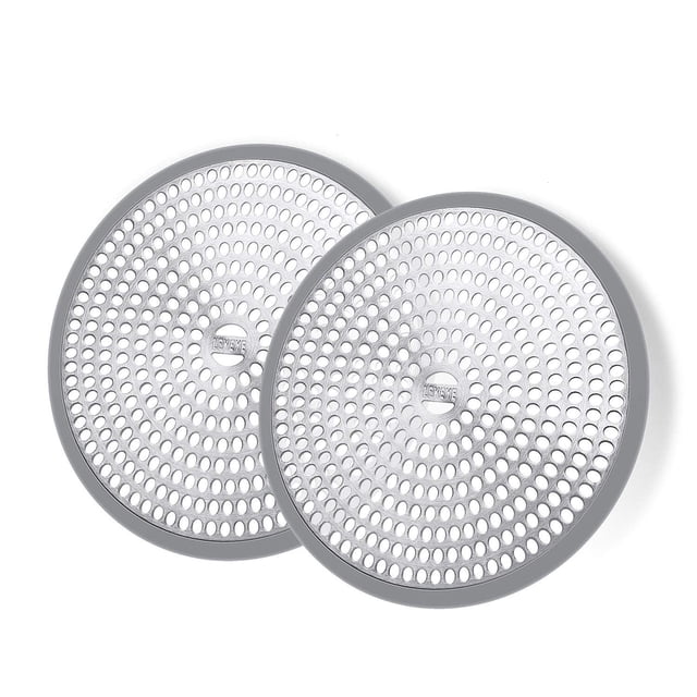Recogedor de pelo para desagüe de ducha LEKEYE, acero inoxidable, paquete de 2