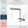 thumbnail image 5 of Lulani Nassau Stainless Steel 1-Handle Pull-Out Kitchen Faucet (with Spray Feature)) - Brushed Stainless…, 5 of 7