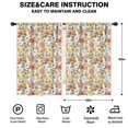 thumbnail image 2 of Pioneer Flower Floral Print Pattern Insulated Teens Curtains Set Of 2, Bedroom Essentials, Toddler Room Decor 42"x63", 2 of 5